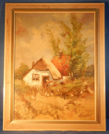 art nr: 29 schilderij van Sch'reur boerderij