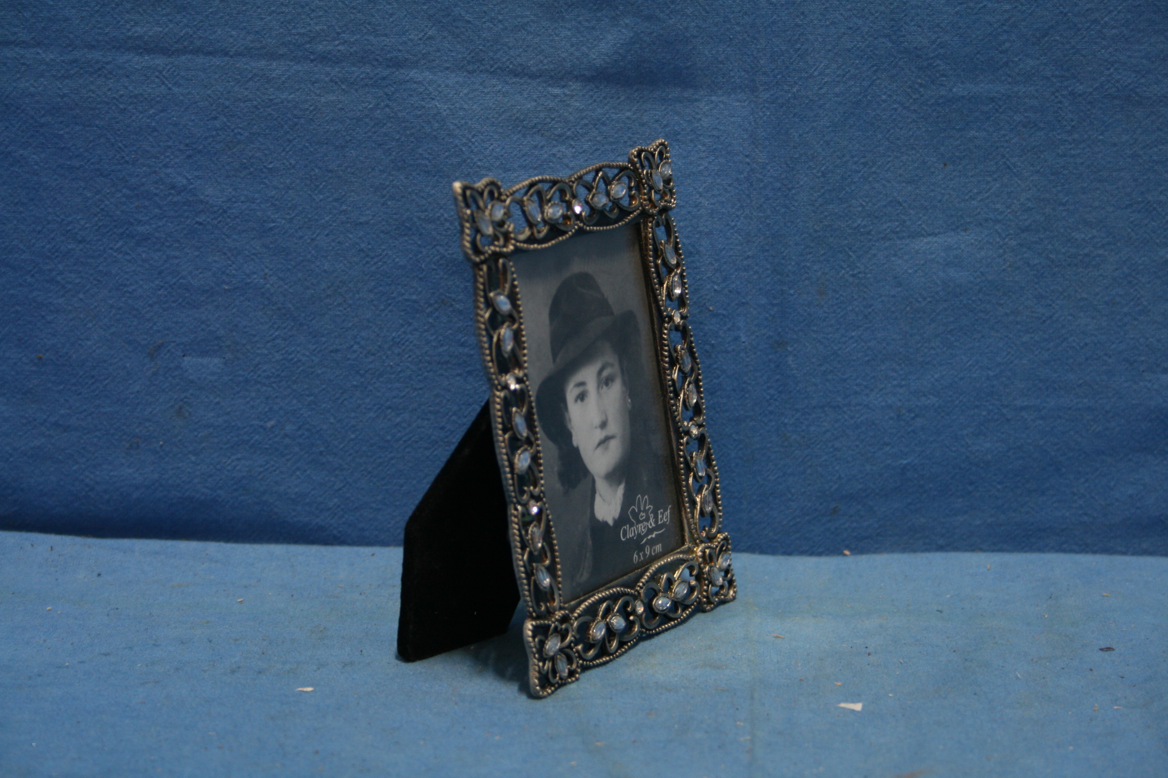 art nr: 1172 vintage verzilverd fotolijstje