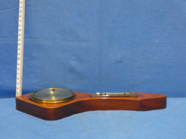art nr: 1286 vintage weerstation Barometer en thermometer