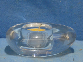 art nr: 1315 vintage glazen waxinelichtjes houder