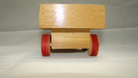art nr: 421 vintage Vrachtwagen van hout