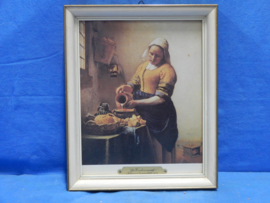 art nr: 610 vintage schilderij van DE KEUKENMEID uit 1700