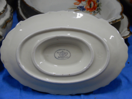 art nr: 375 antiek porselein eetservies van Mandels Miak J.G.& ZN