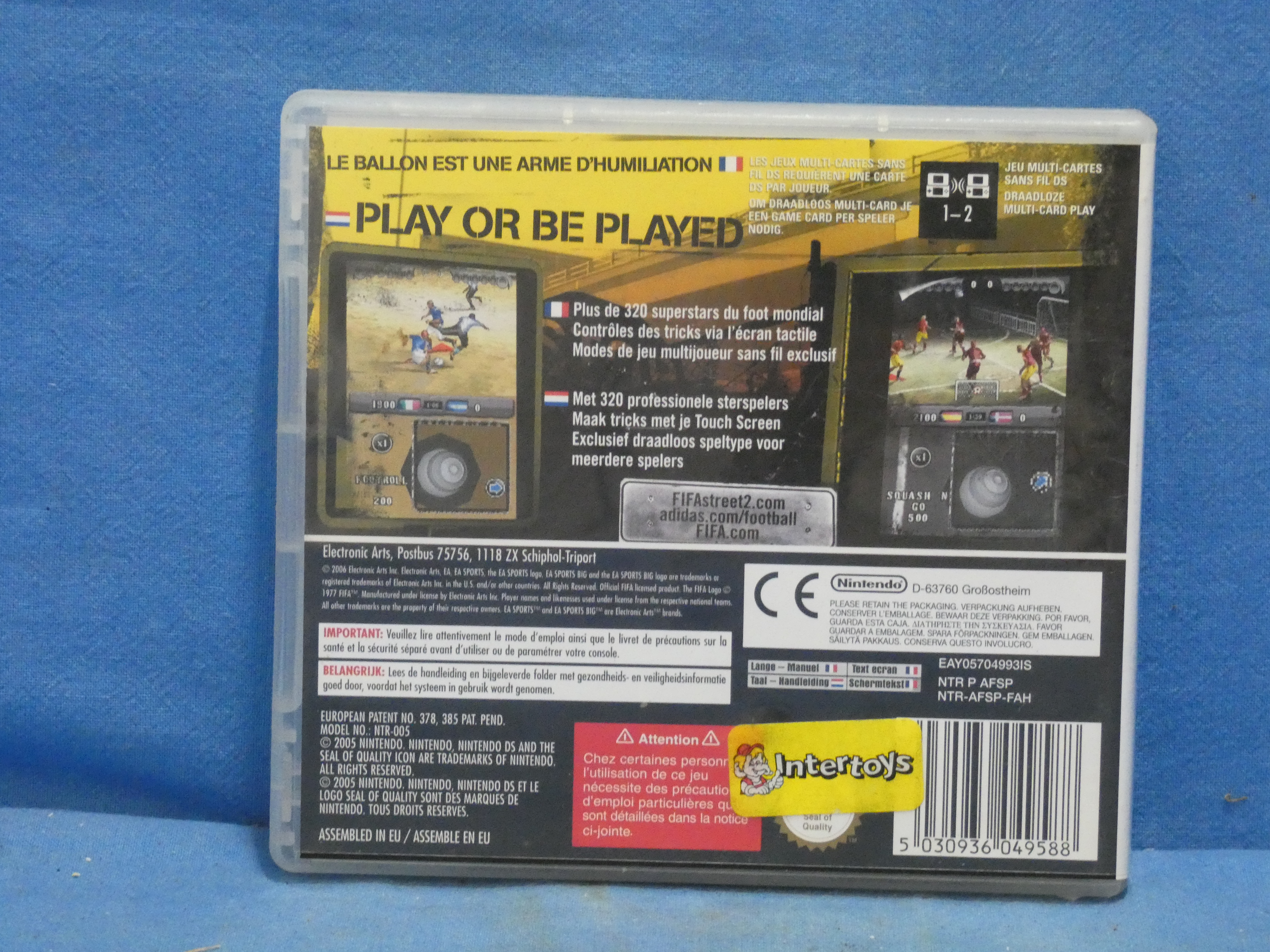 art nr: 1203 vintage Nintendo DS spel van FIFA Street 2