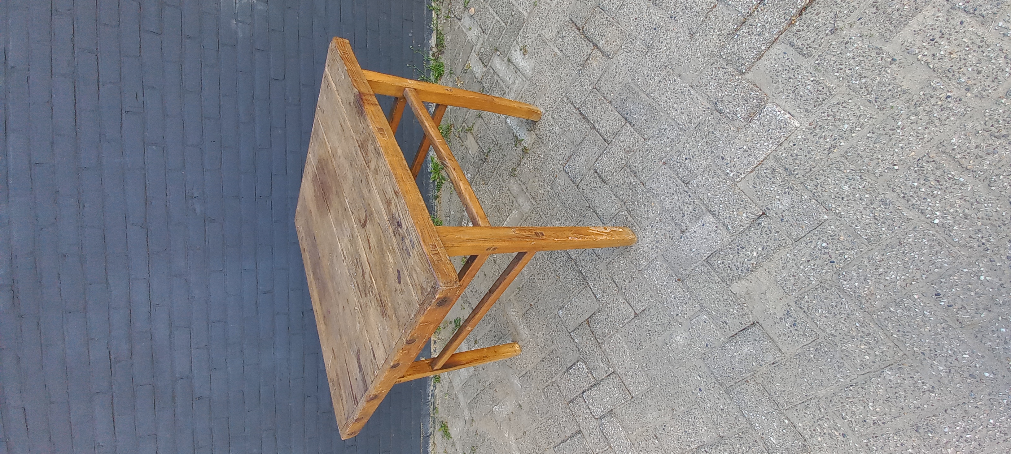 art nr: 187 antieke boeren eettafel hoge afwerking