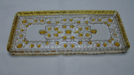 art nr: 334 vintage glazen presenteer schaal