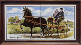art nr: 708 vintage Friese sjees tegelbord