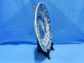 art nr: 762 vintage delft blauw gedenkbord van een huwelijksfeest 1946