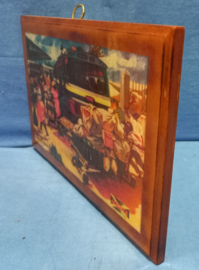 art nr: 576 vintage Plaque uit Burkina Faso Afrika