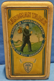 art nr: 594 vintage blik van, Landman Tabak