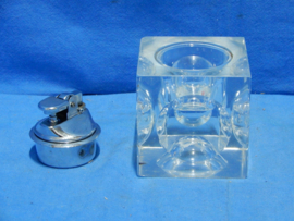 art nr: 744 vintage glazen aansteker