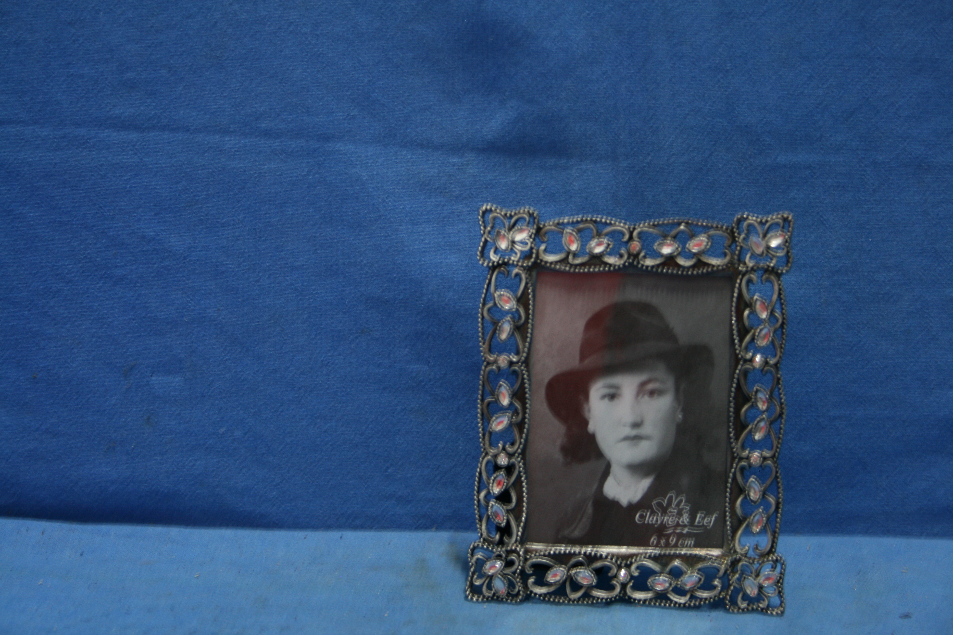 art nr: 1172 vintage verzilverd fotolijstje