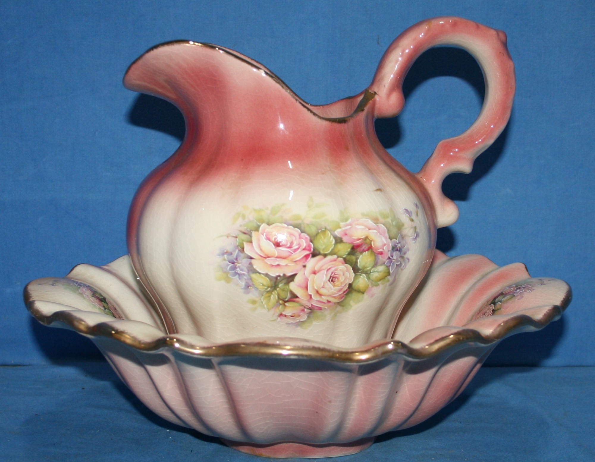art nr: 1115 vintage waskom van Alpha Omega Staffordshire England