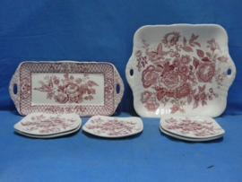 art nr: 1298 antieke Mason's set van Ironstone in England