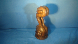 art nr: 181 vintage tropisch houten beeld