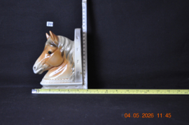 art nr: 744 vintage paardenhoofd boekensteun