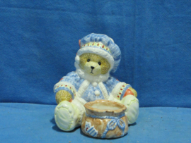 art nr: 1470 vintage Cherished Teddies zittend beeldje