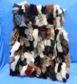 art nr: 623 vintage konijnen bodywarmer van bont