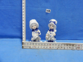 art nr: 1089 vintage delfts blauwe beeldjes