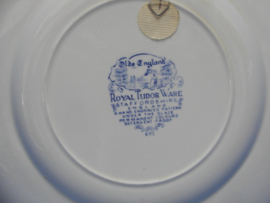 art nr: 785 antiek Delfts Blauw schaal uit Engeland Royal Staffordshire