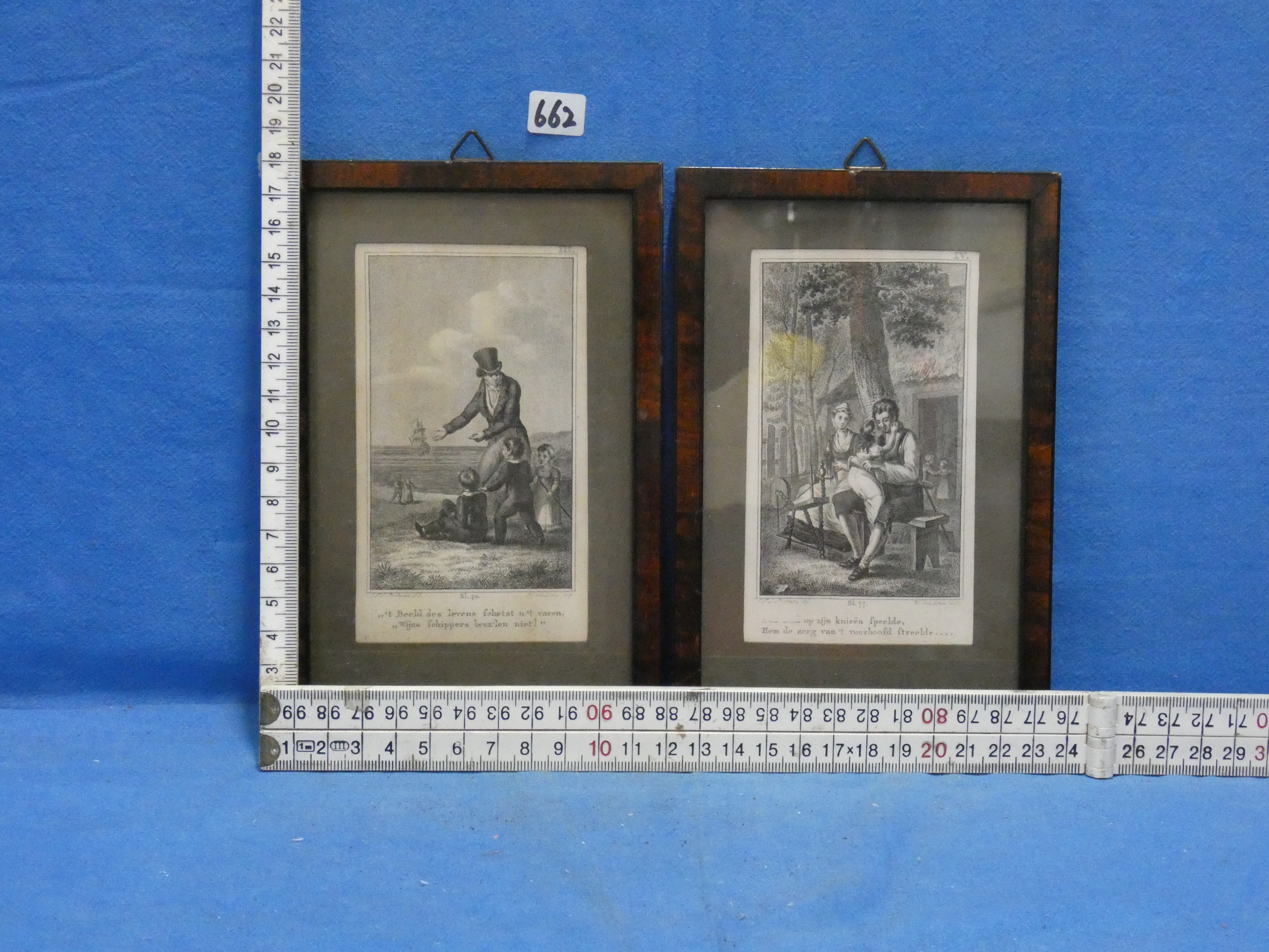 art nr: 662 vintage 2 illustraties