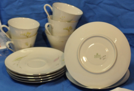 art nr: 10 vintage kop en schotels