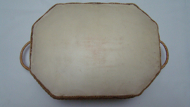 art nr: 311 vintage gevlochten naaimandje