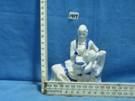 art nr: 1479 vintage Delft Blauw porseleinen beeldje