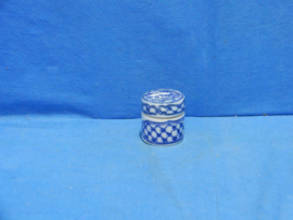 art nr: 1060 vintage delf blauw snuifpotje
