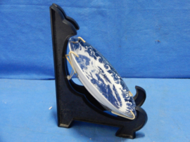 art nr: 789 vintage Delfts Blauw schaal Molen aan het water
