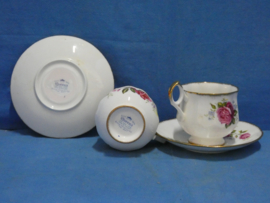 art nr: 1332 vintage 2 porseleinen kop en schotels van Queen 's