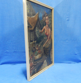 art nr: 308 vintage Javaans schilderij