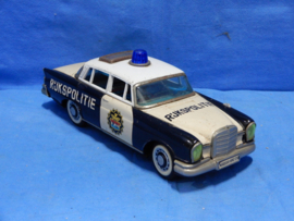 art nr: 741 vintage blikken rijkspolitie wagen 1950