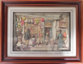art nr: 45 Anton Pieck 3D ingelijst diorama