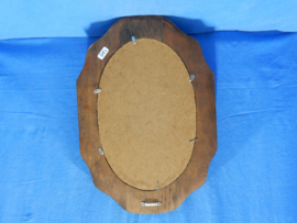 art nr: 651 vintage eiken wandspiegel