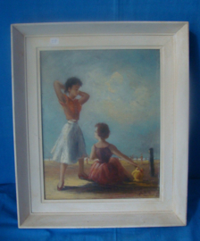 art nr: 58 vintage schilderij uit jaren 60