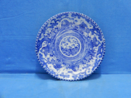 art nr: 890 antiek keramieken Japans delft blauw bord