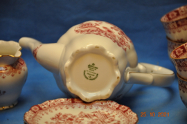 art nr: 248 vintage thee set van Theresiared Porselein