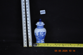 art nr: 1587 vintage Delft Blauw klein vaasje