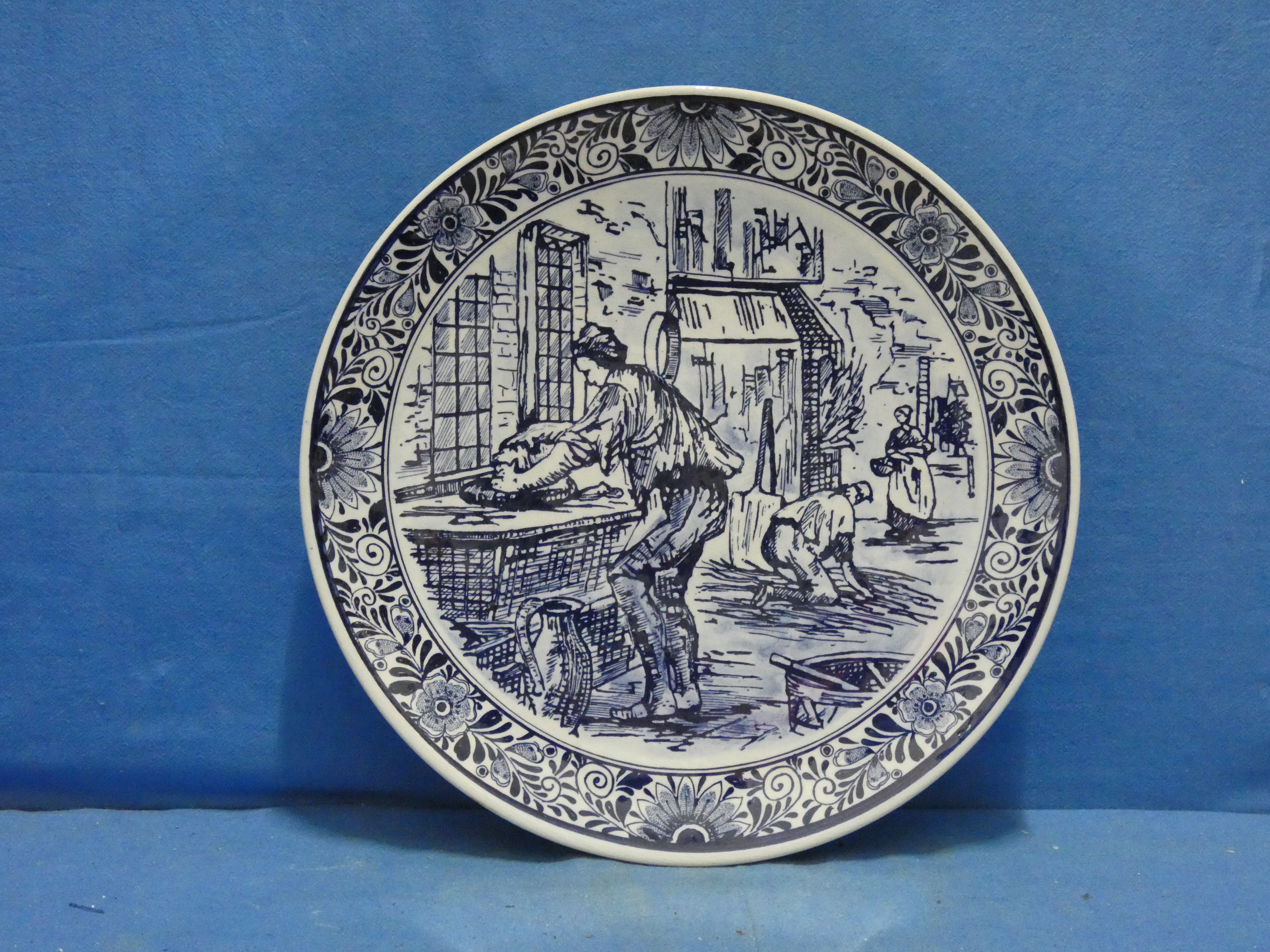 art nr: 1273 vintage Delft Blauwe schotel