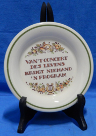 art nr: 547 vintage spreukenbordje van Zenith