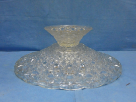 art nr: 1287 vintage glazen fruitschaal zeer decoratief bewerkt