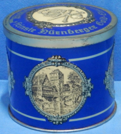 art nr: 1033 vintage blik wicklein feinste nürnberger gold elisenlebkuchen