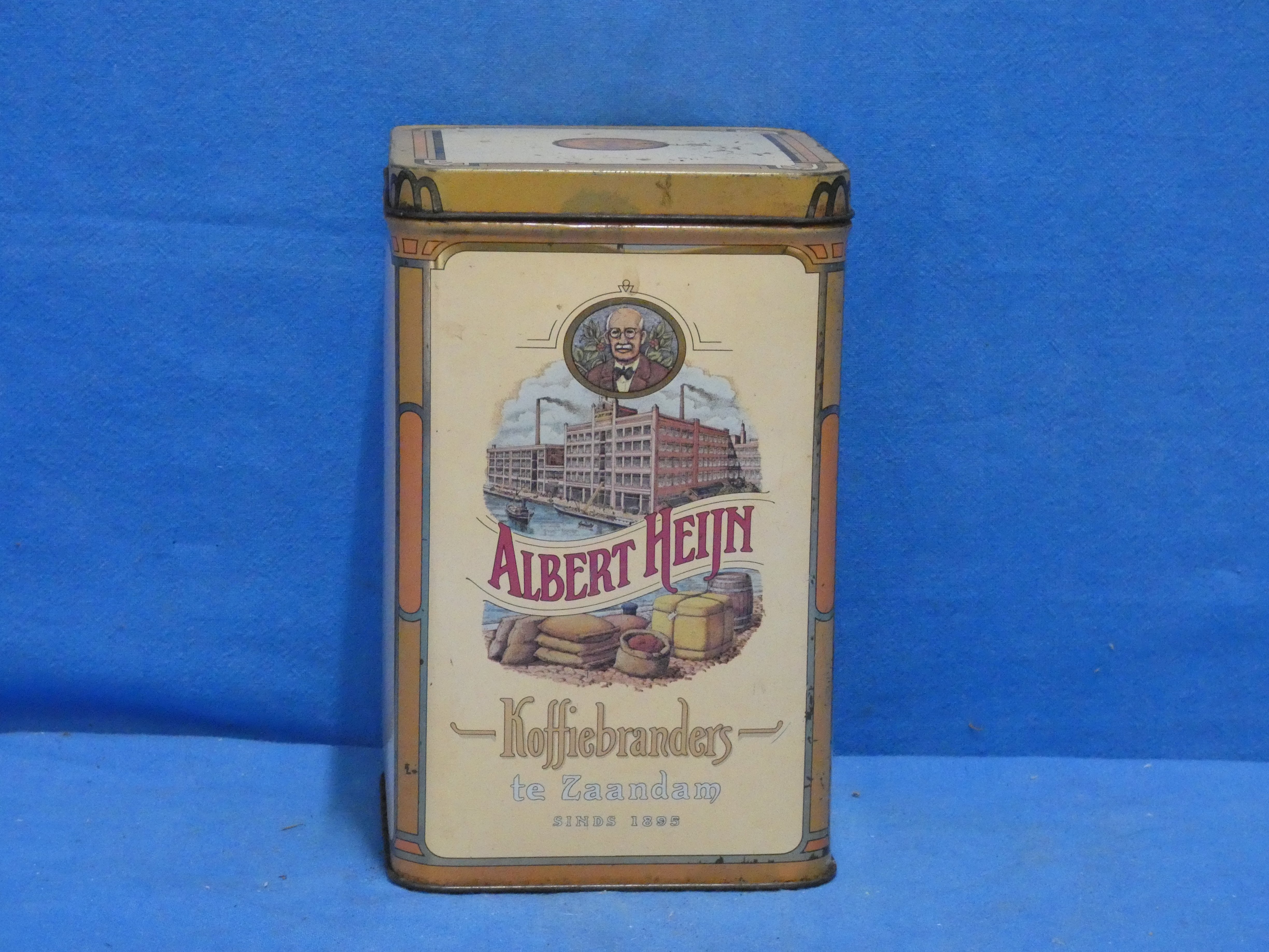 art nr: 1210 vintage Albert Heijn koffieblik
