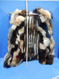 art nr: 623 vintage konijnen bodywarmer van bont