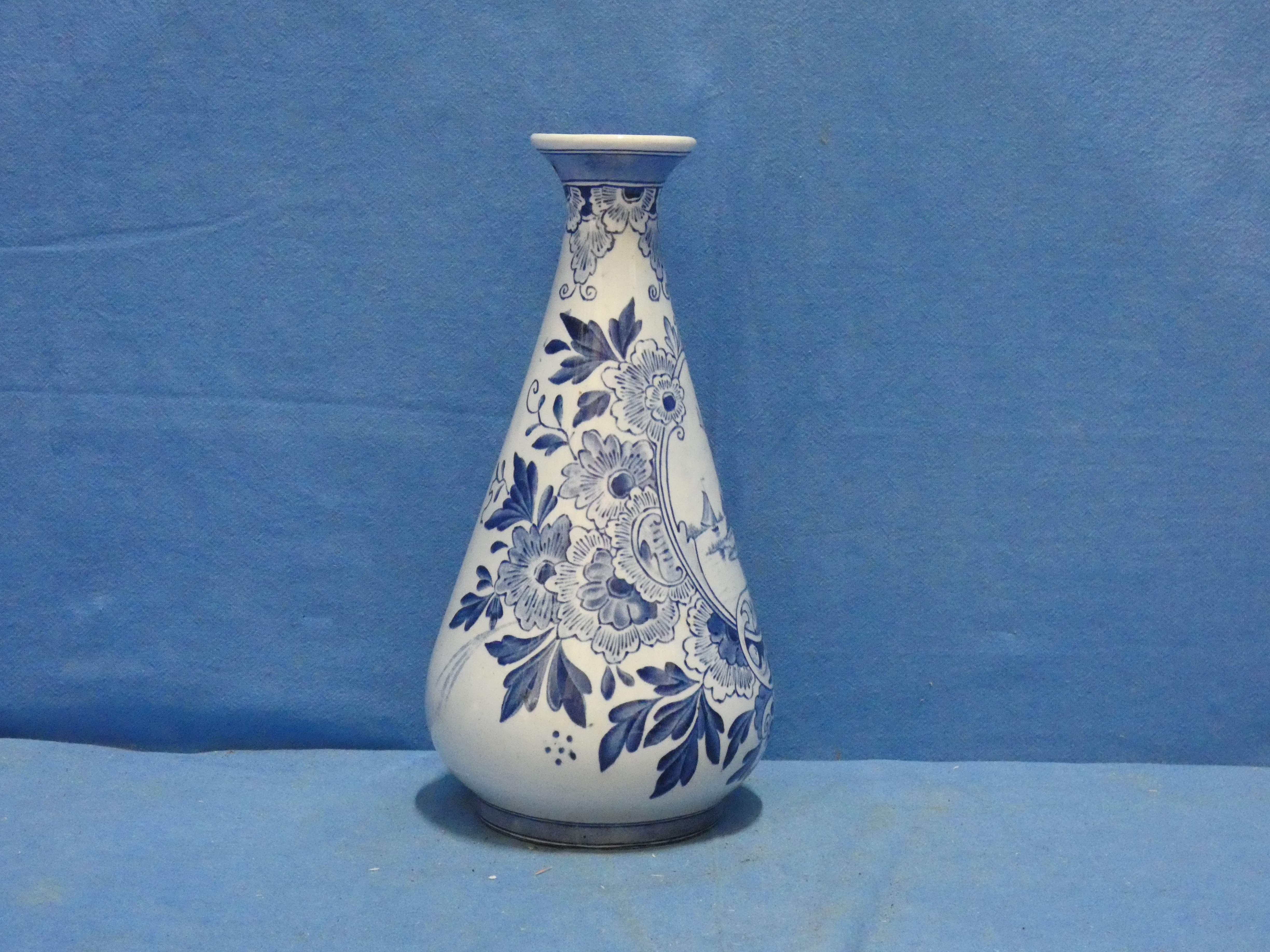 art nr: 1217 antieke Delft Blauwe vaas