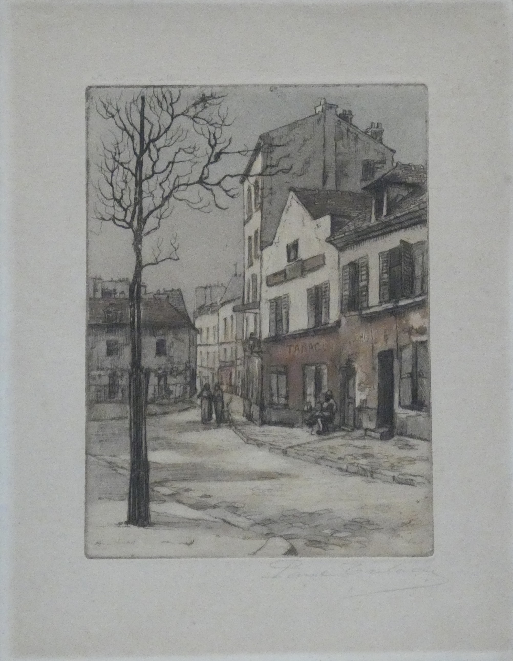 art nr: 425 vintage waterverf schilderij Pauline Z