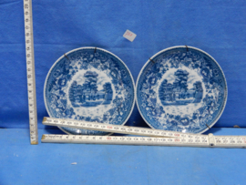 art nr: 788 antiek Delfts Blauw schaal van Old England