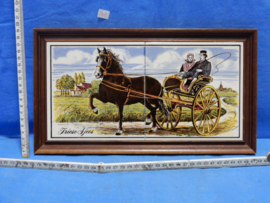 art nr: 708 vintage Friese sjees tegelbord