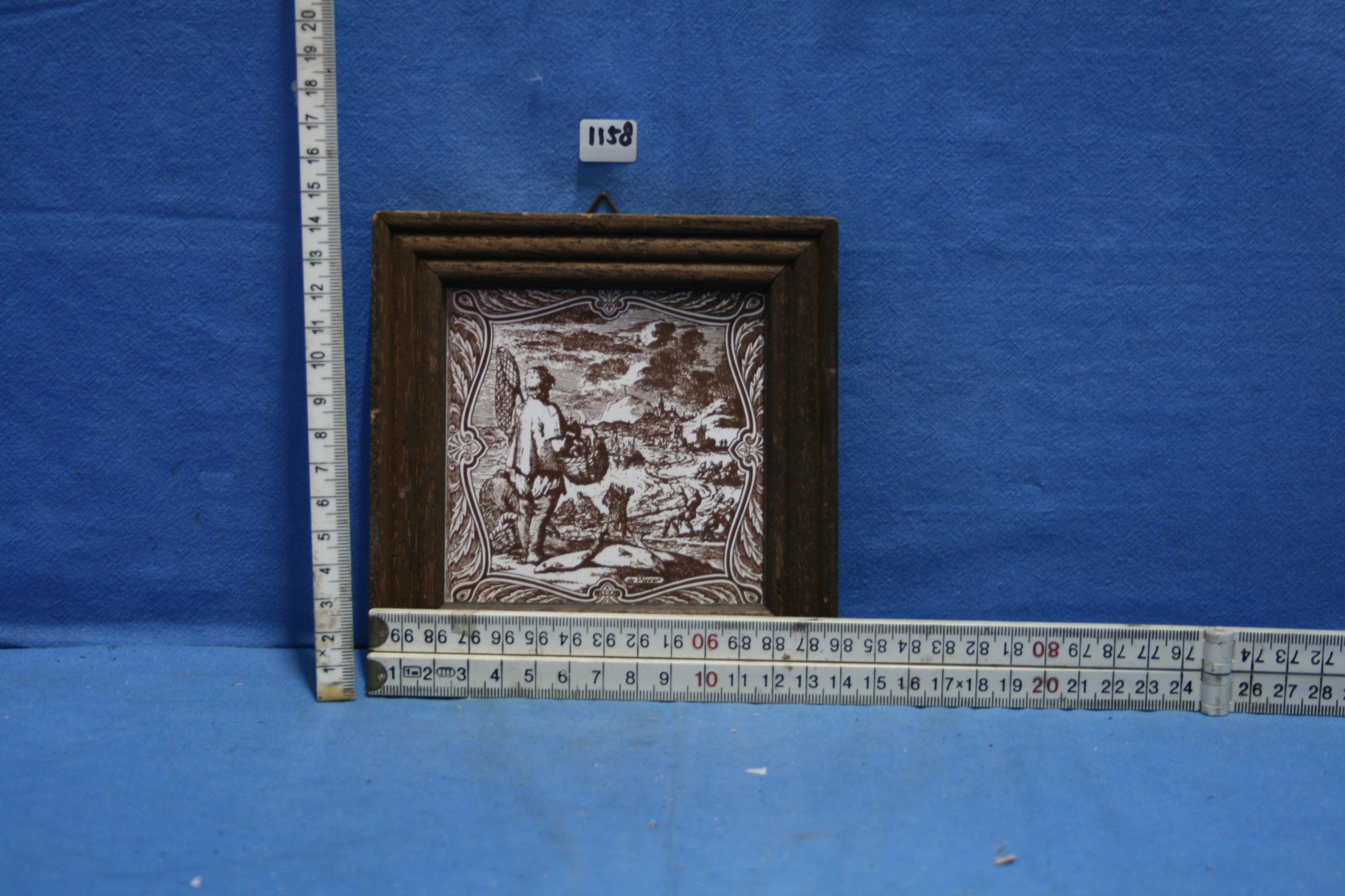 art nr: 1158 vintage wandtegeltje van Mosa